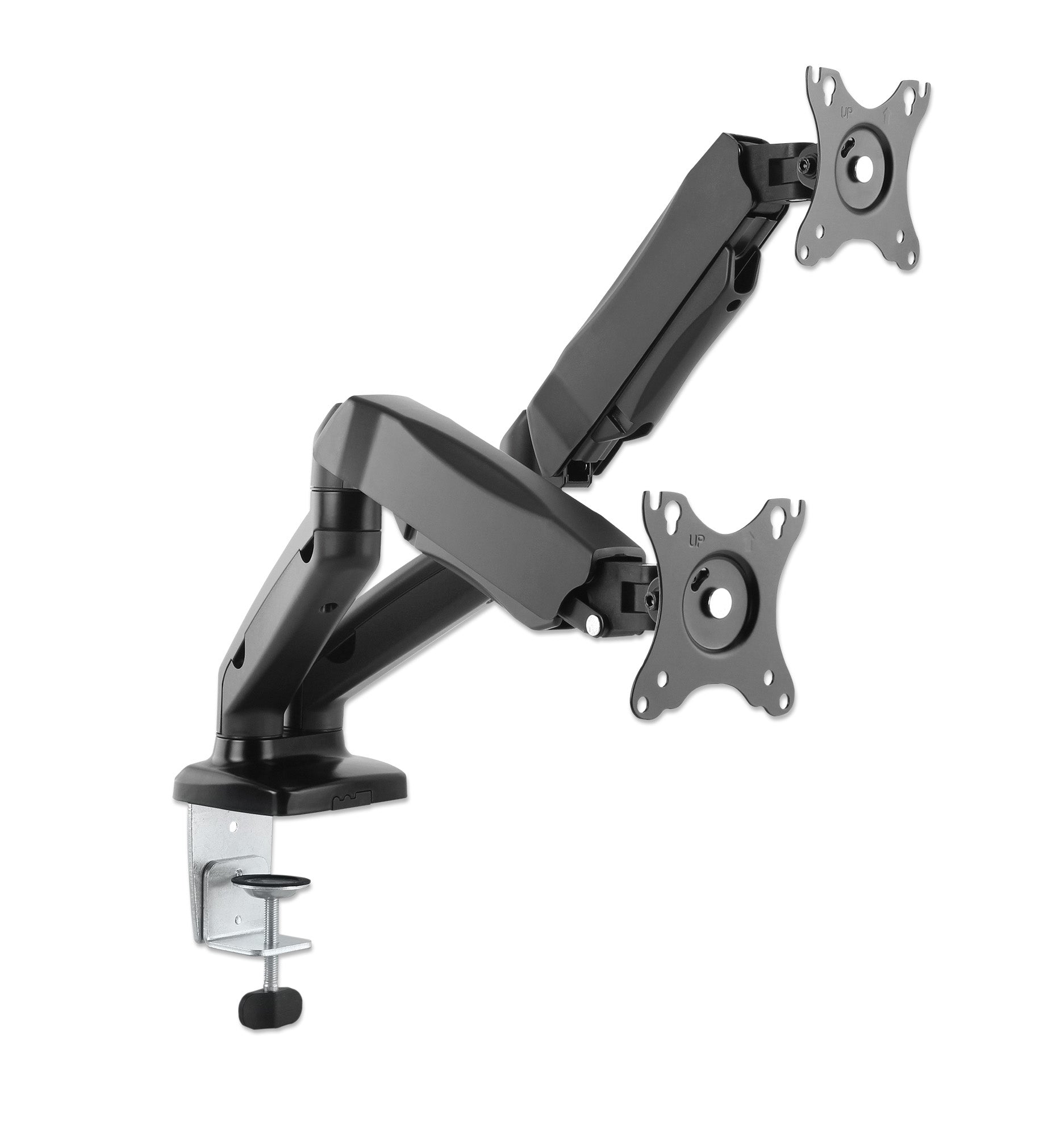 462501 Soporte de aluminio con pistones de gas para dos monitores: Los brazos articulados sujetan dos monitores de 17 pulgadas a 32 pulgadas de hasta 9 k - 462501 Soporte de aluminio con pistones de gas para dos monitores: Los brazos articulados sujetan dos monitores de 17 pulgadas a 32 pulgadas de hasta 9 k -